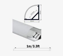 Aluminum Channel with Milky White PC Cover for Strip Lights - CK-053
