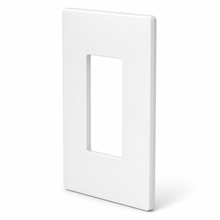 1-Gang Screwless Decora Wall Plate, White