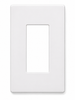 1-Gang Screwless Decora Wall Plate, White