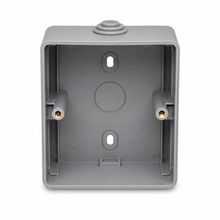 1-Gang Plastic Waterproof Switch Wiring Box, Grey
