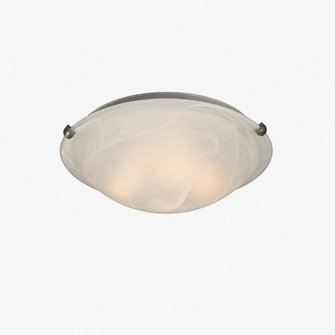12.25" Alabaster Glass Flush Mount Ceiling Light, Brushed Nickel– Jenco ...