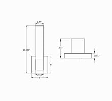 14" Square Wall Sconce 5CCT Selectable