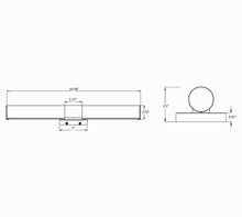 24" Round Linear Vanity 5CCT Selectable