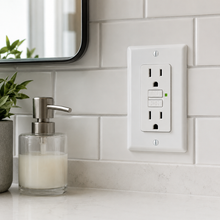 15A Tamper-Resistant GFCI Outlet, White