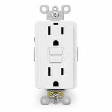 15A Self-Test Tamper-Resistant GFCI Outlet, White