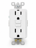 15A Self-Test Tamper-Resistant GFCI Outlet, White