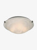16“ ALABASTER FLUSH MOUNT BRUSH NICKLE E26 SOCKET FIXTURE & GLASS