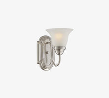 1-Light vanity with Brushed Nickel finish