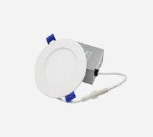 4" 9W Round Slim Panel Light - White