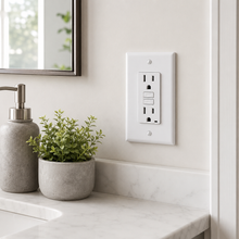 20A Tamper-Resistant GFCI Outlet, White