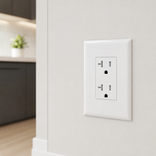 20A Tamper-Resistant Decora Duplex Receptacle, White