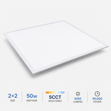 2×2 50W LED Panel Light – 5CCT Selectable