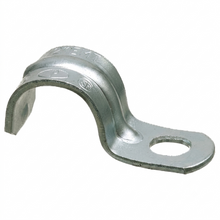 3/4" One-Hole Steel EMT Strap, 100/Box