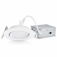 3.5" LED Gimbal Recessed Downlight, 3CCT, White