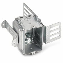 JC-3104-LSSAX 2-1/2" Deep Gangable Metal Box with Armoured Clamps