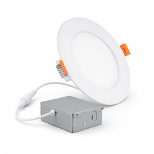 4-Inch 9W Slim LED Panel Light – 3000K, White, IC Rated