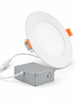 4-Inch 9W Slim LED Panel Light – 3000K, White, IC Rated