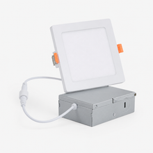 4-Inch 9W Square Slim LED Panel Light – 3CCT, White