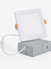 4-Inch 9W Square Slim LED Panel Light – 3CCT, White