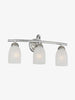 3-Light vanity with Brushed Nickel Finish