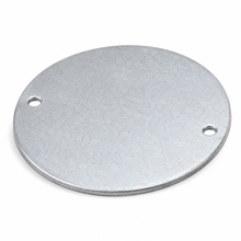 4" Round Metal Blank Cover Plate