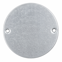 4" Round Metal Blank Cover Plate