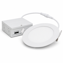 4" Slim LED Round Panel Downlight, 12W, 5CCT Selectable