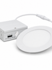 4-Inch Slim LED Round Panel Downlight, 12W, 5CCT Selectable
