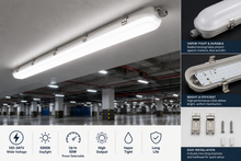 4-FT 52W LED Vapour-Tight Linear Light – 347V, 5000K