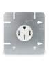 50A NEMA Receptacle, 125/250V, 3-Pole 4-Wire, White