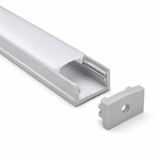 510-SL 10FT Aluminum LED Channel with PC Cover & End Caps, Silver