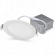 6" Slim LED Round Panel Downlight, 12W, 5CCT Selectable