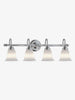 4-Light vanity with Brushed Nickel Finish