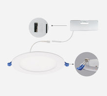 6-Inch Slim Panel Recessed Downlight with 5CCT Selectable & Nightlight