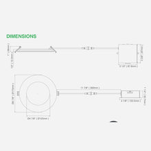 6-Inch Slim Panel Recessed Downlight with 5CCT Selectable & Nightlight