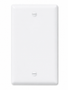 C-1 One Gang Blank Wall Plate, White