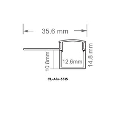 CL-ALU-3515-SL One-Sided Trimless Recessed (After Drywall) LED Aluminum Channel – 10 ft