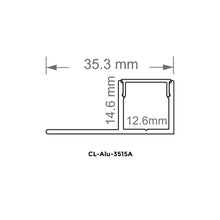 CL-ALU-3515A-SL One-Sided Trimless Recessed LED Aluminum Channel – 10 ft