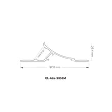 9836M Ceiling & Baseboard LED Aluminum Channel – White, 10 ft