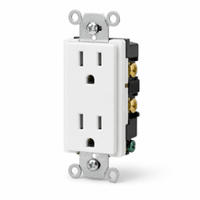 Eaton TR1307W 20A Decora T-Slot Tamper-Resistant Receptacle, White, 125V
