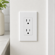 Eaton TR1307W 20A Decora T-Slot Tamper-Resistant Receptacle, White, 125V