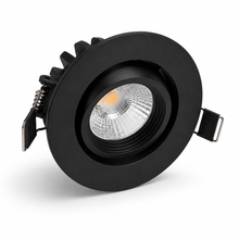 4-Inch 9W Black LED Gimbal Downlight – 5CCT, 800 Lumens