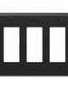 Eaton PJ263BK 3-Gang Decora Switch Cover Plate, Black