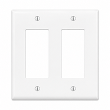 Eaton PJ262W 2-Gang Mid-Size Decorator/GFCI Wall Plate, White