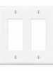 Eaton PJ262W 2-Gang Mid-Size Decorator/GFCI Wall Plate, White