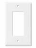Eaton PJ26W 1-Gang Mid-Size Decorator/GFCI Wall Plate, White