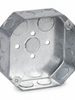 JC-54151-K Metal Octagon Box with Knockouts