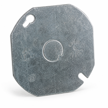 JC-54C6-WH Octagon Cover with Knockout