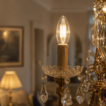 Clear E12 LED Chandelier Bulb, 4W, 3000K