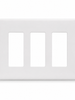 Eaton PJS263W 3-Gang Screwless Decorator Wallplate, White